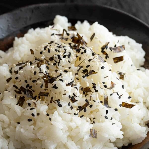 Nori furikake rice sushi