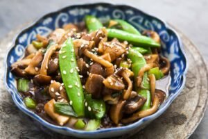 shiitake mushrooms dish