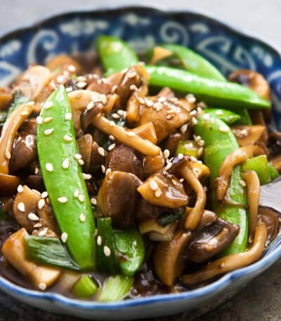 shiitake mushrooms dish