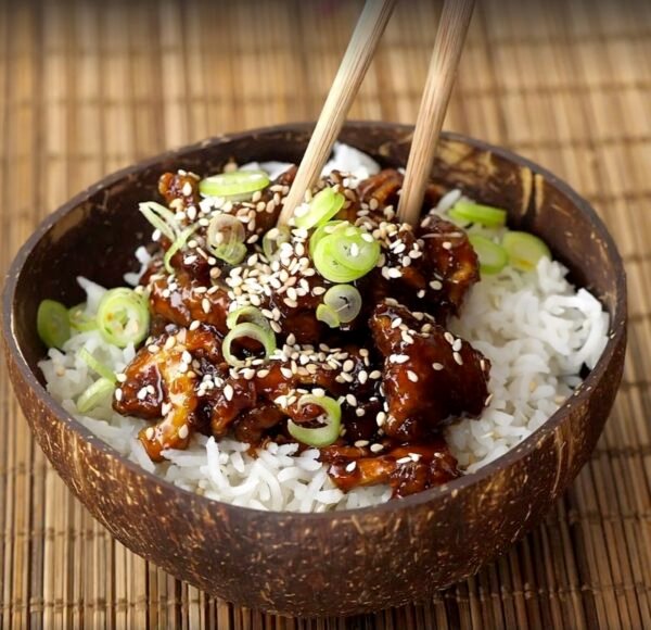 Rice with shiitake mushrooms