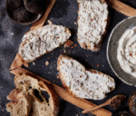 Black truffle cream cheese toast