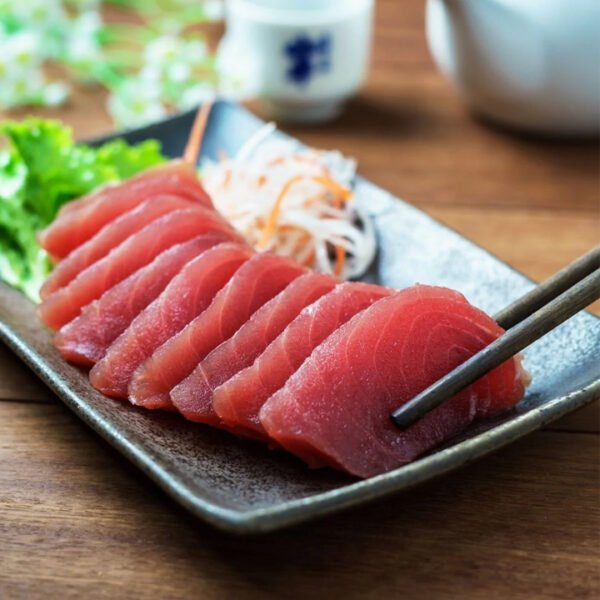 tuna saku fillet yellow fin sashimi