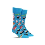 Sushi Socks Design (Blue, Green | 80% cotton)