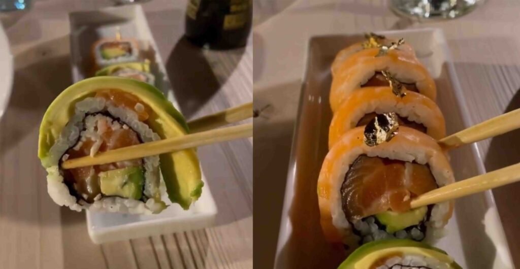 sushi in a plate