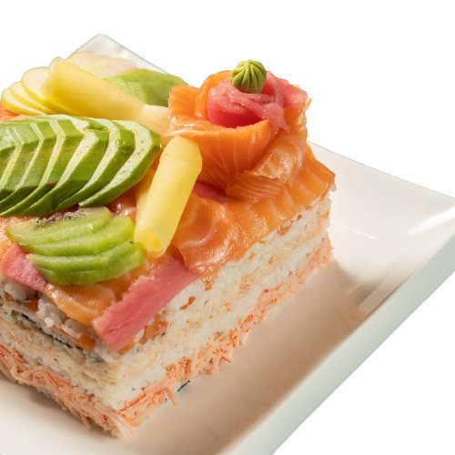 Juicy Sushi Cake with Crab for Doll's Festival Recipe by cookpad.japan -  Cookpad