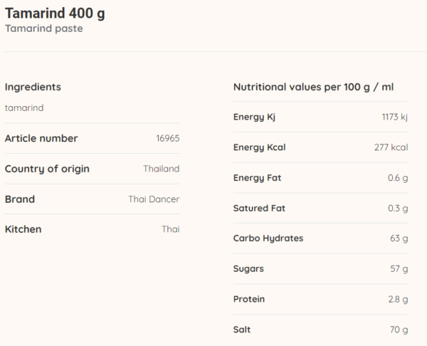 Tamarind Paste 400g Thailand - Image 3