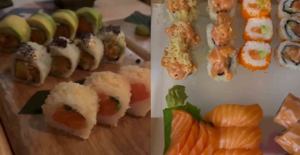sushi in a plate