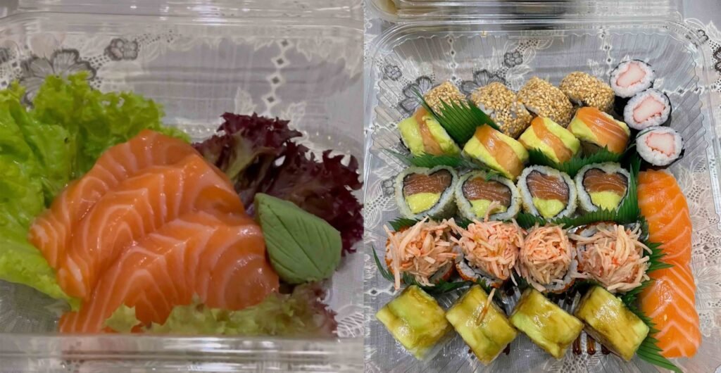 sushi in aplate
