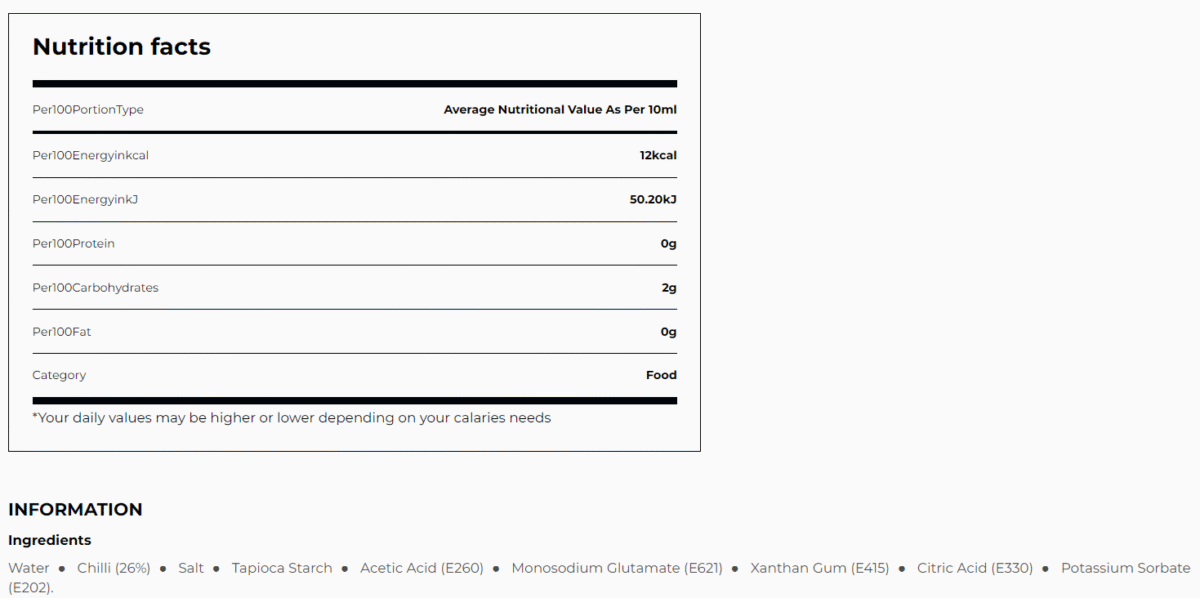 Chilli Sauce for Seafood 250 ML - Image 3