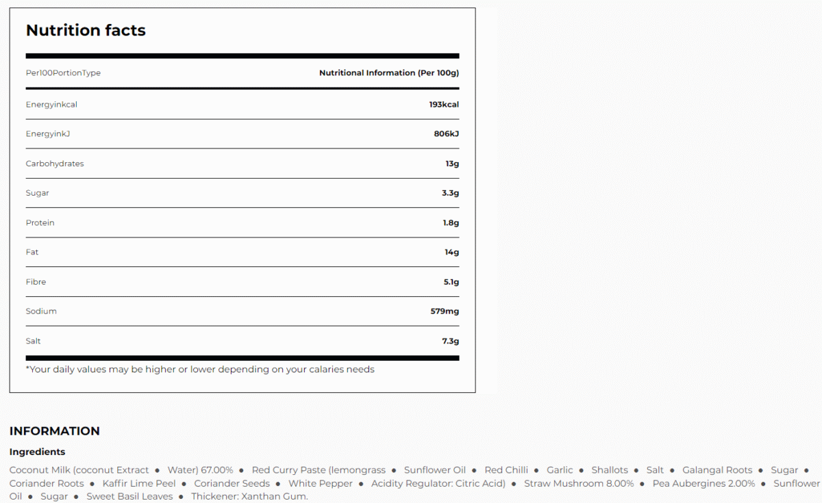 Red Curyy Paste 227g Real Thai - Image 3