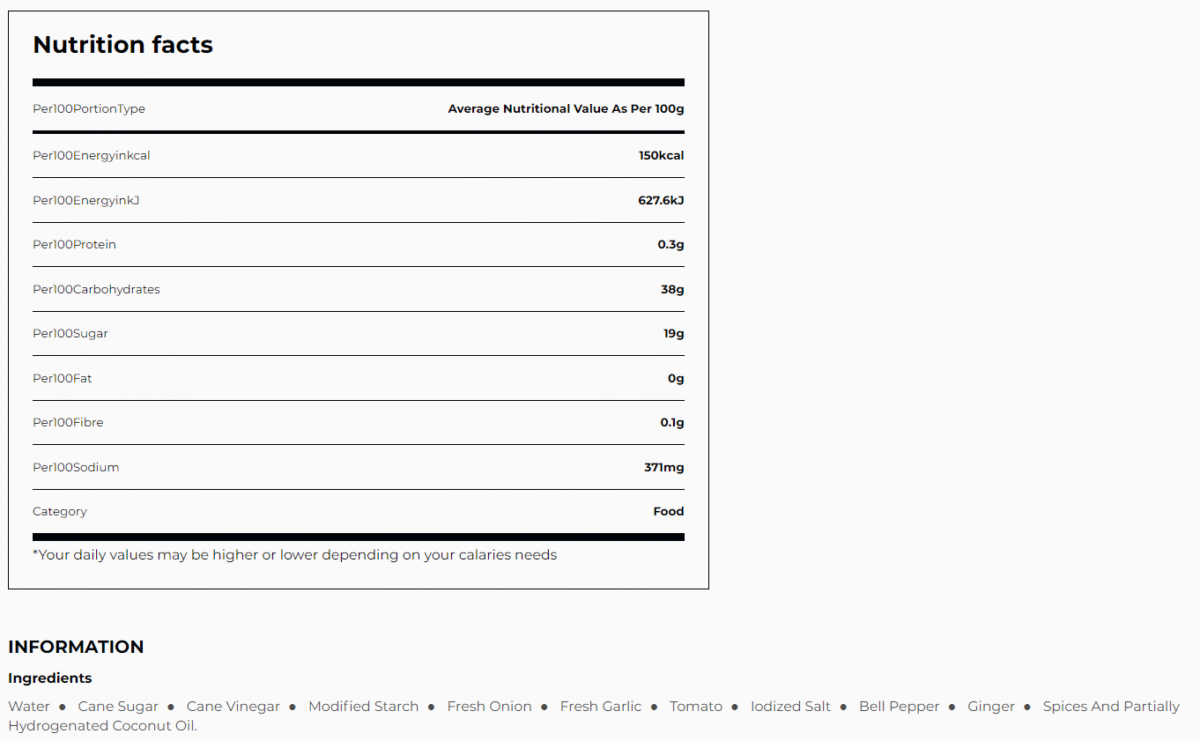 Sweet and sour sauce suree 295ml - Image 3