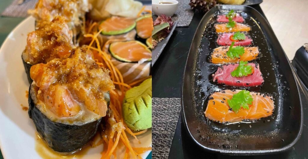 sushi in a plate