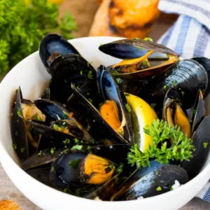 Mussels / Moules Whole In Shell 1kg Cooked Frozen