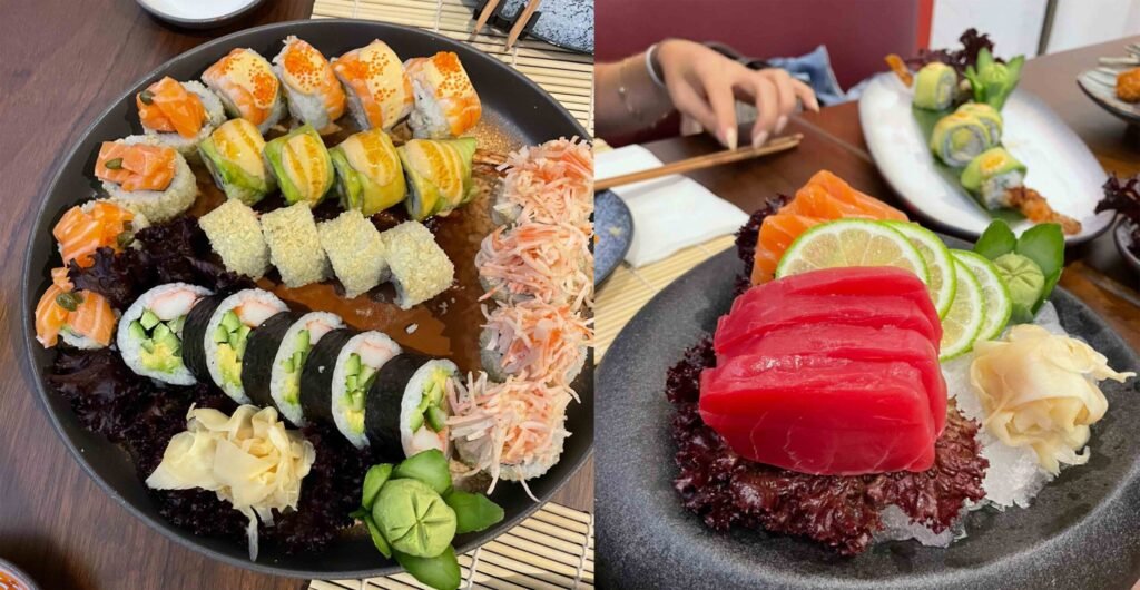 sushi in a plate