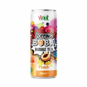 Popping Boba Bubble Tea Lychee/strawberry /Mango/Peach 320ml