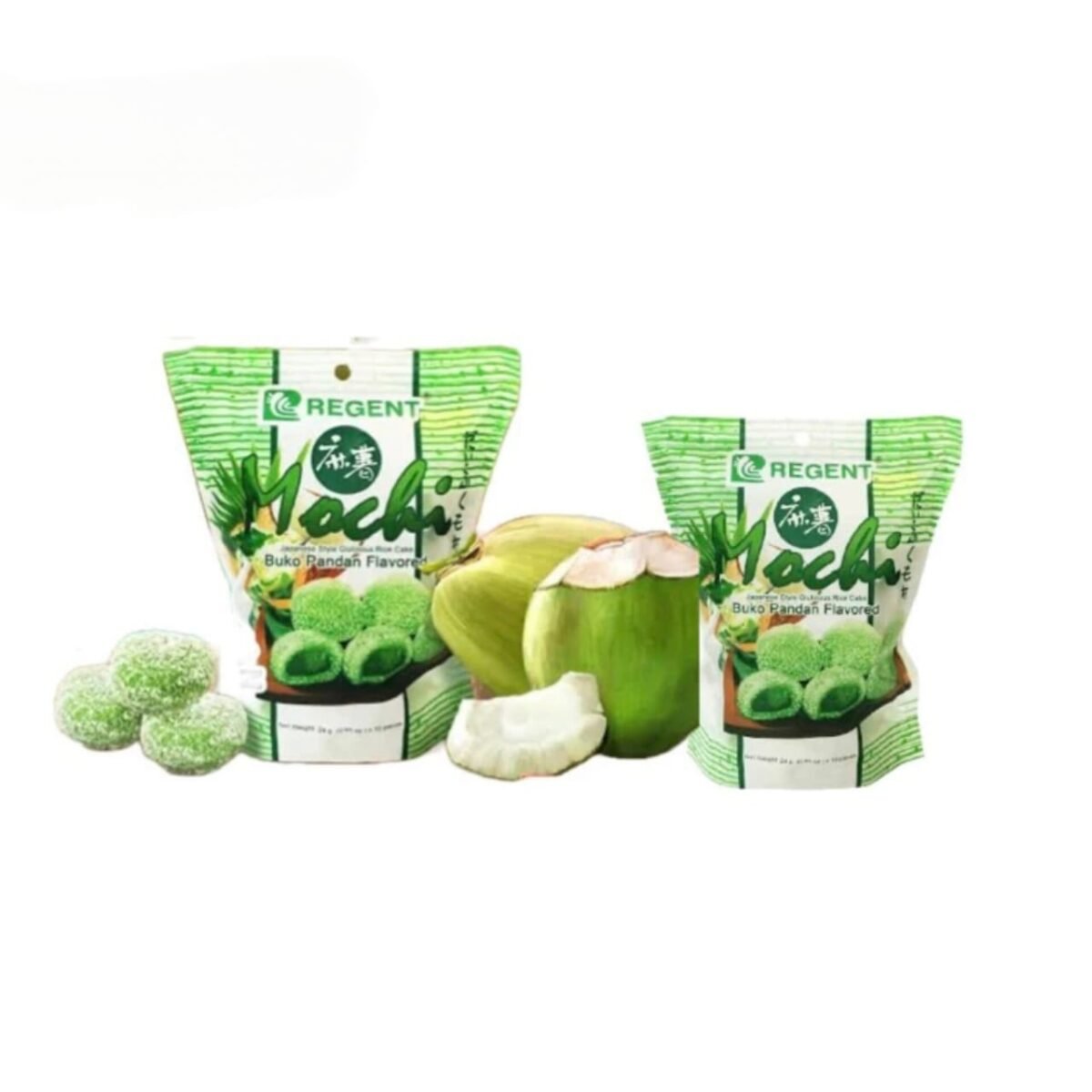 Mochi Buko Pandan Flavored 240g (Regent) - Image 2