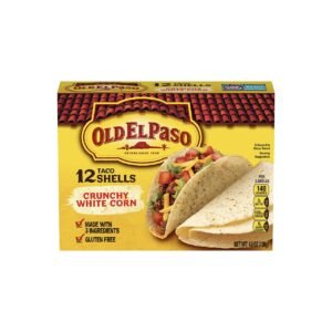 12 Taco Shells Crunchy White Corn 130g (Old El Paso)