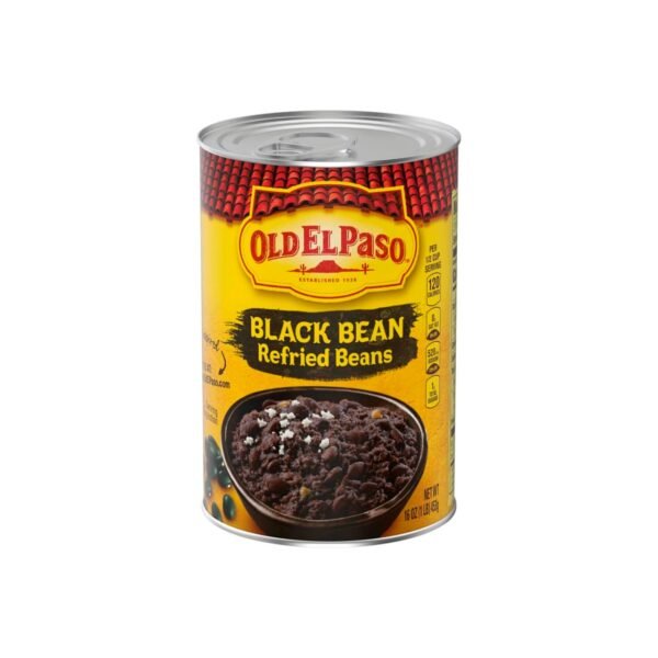 Black Bean Refried Beans 453g (Old El Paso)