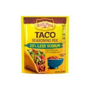 Taco Seasoning Mix Less Sodium 28g (Old El Paso)