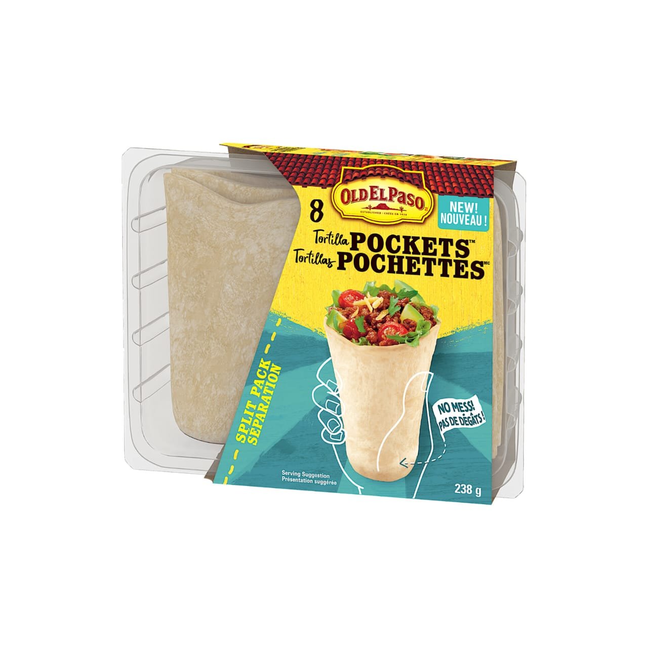 Tortilla Pockets [8 Tortilla] 238g (Old El Paso)