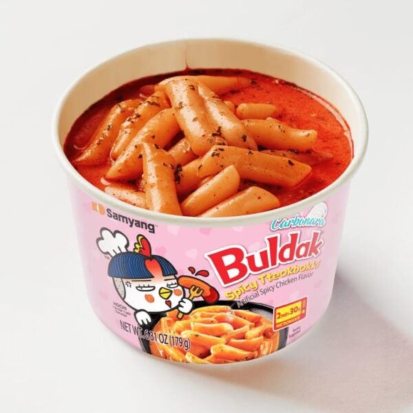 Topokki Samyang Carbonara Spicy 180g (Korea) - Image 2