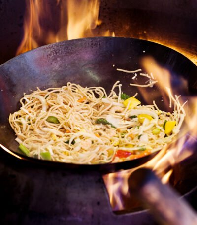 Wok cooking