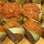 Sushi Ura Makis on a Plate at Sushi Samurai Lebanon