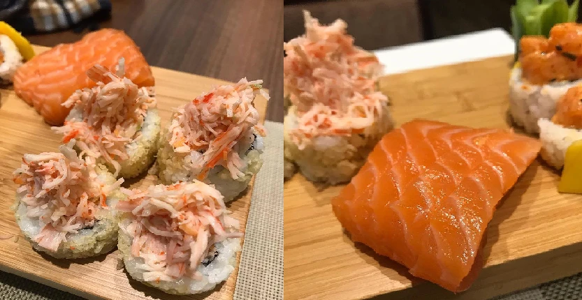 Sushi in a plate