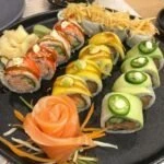 Sushi in a plate