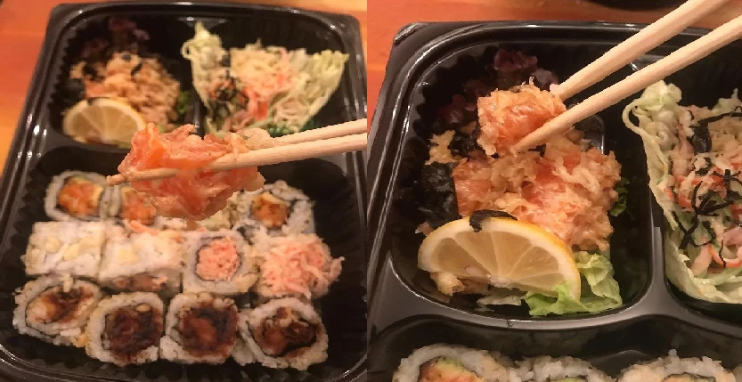 Sushi in a plate