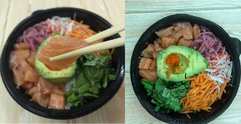 Sushi in a plate