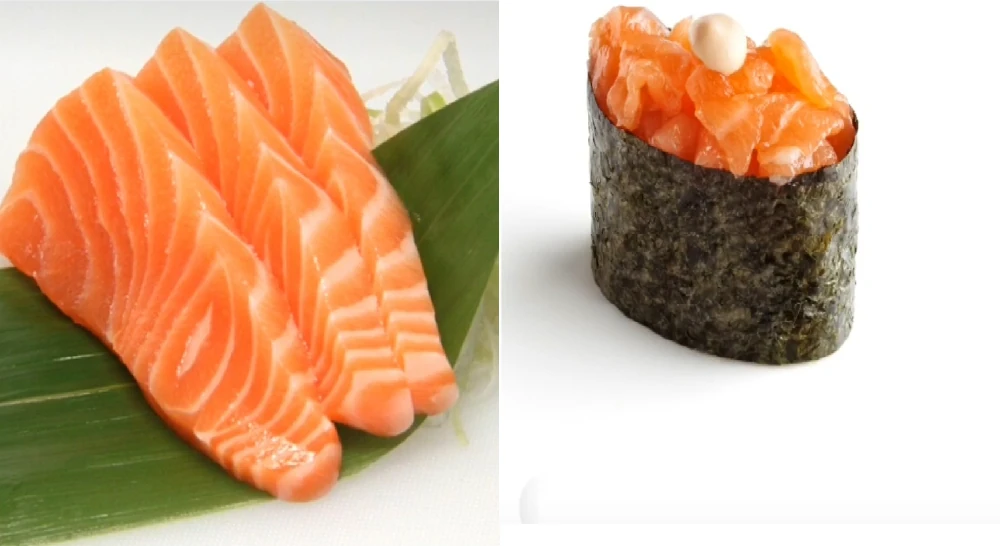 Sushi in a plate