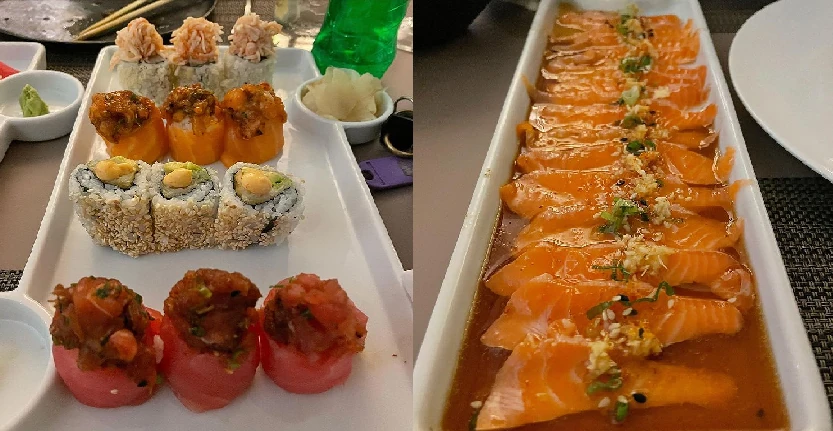 Sushi in a plate