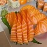 sushi in plate