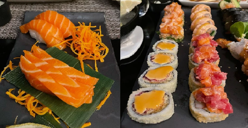 Sushi in a plate
