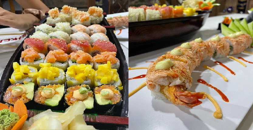 Sushi in a plate