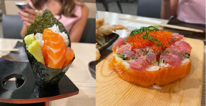 Sushi in a plate