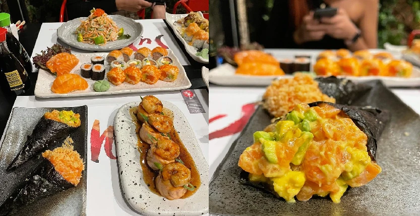 Sushi in a plate