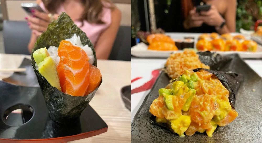 Sushi in a plate