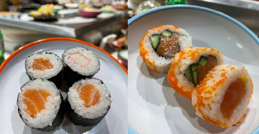 Sushi in a plate