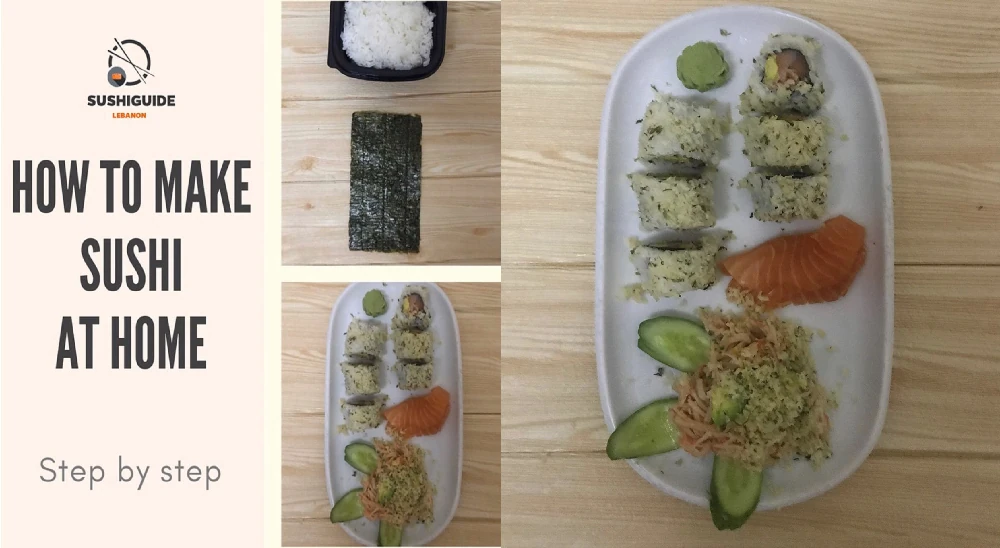 Sushi in a plate