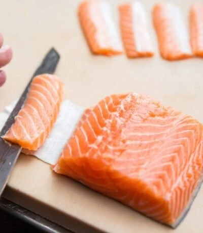 salmon cut
