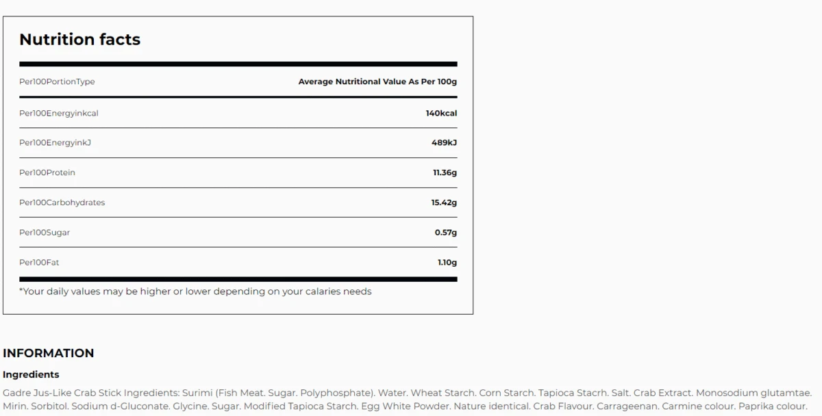 Osaki Crabsticks Japan 500g (frozen) - Image 4
