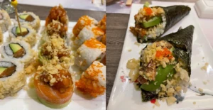 Sushi in a plate