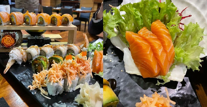 Sushi in a plate