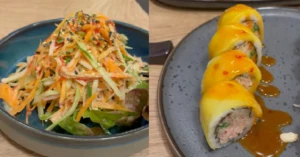 Sushi in a plate