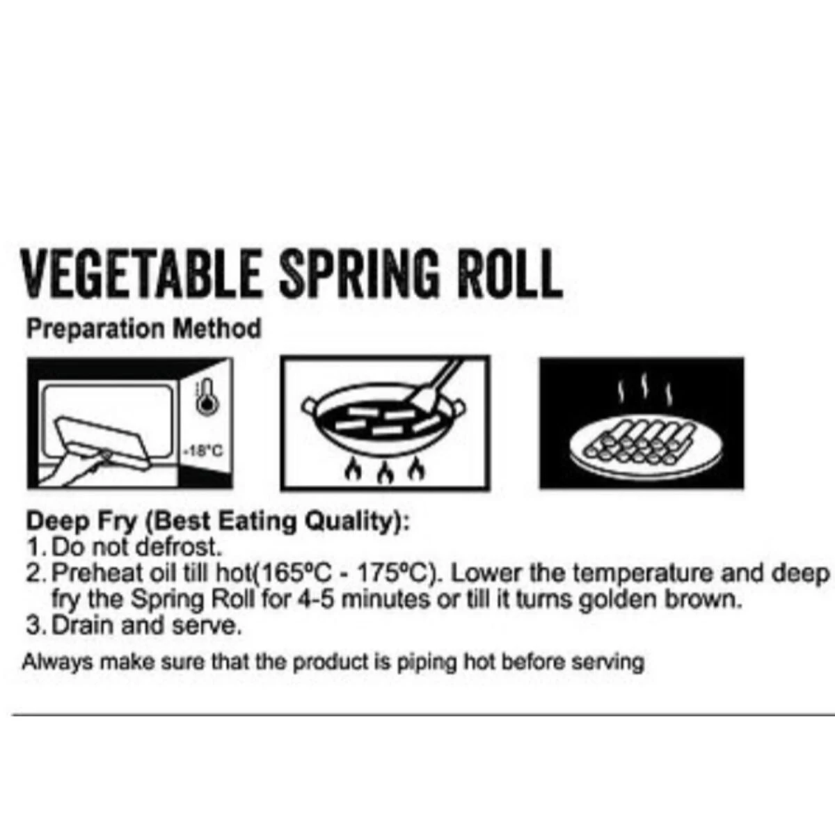 Vegetable Spring Rolls (Pack of 100) - Image 4