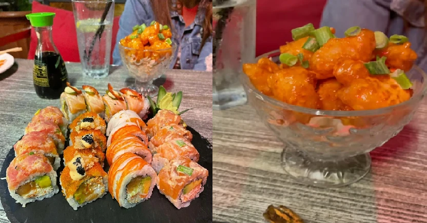 sushi in a plate