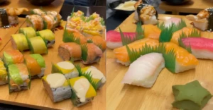 sushi in a plate