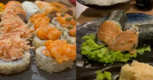 Sushi in a plate